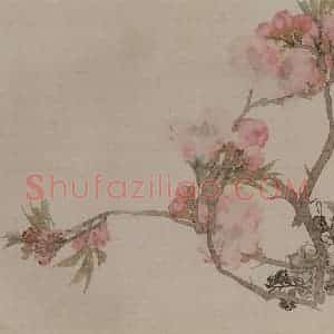 1882年 任伯年《没骨花卉册十二开》国画花鸟写意作品图片赏析