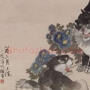 清代 任伯年《花鸟册十开》国画花鸟作品图片赏析