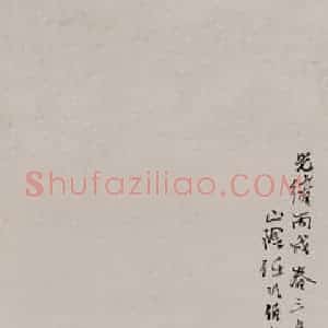 清代 任伯年《面壁图》国画人物作品图片赏析