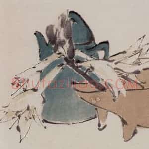 清代 任伯年《杂画册十六开》国画花鸟作品图片赏析