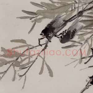 清代 任伯年《杂画册十六开》国画花鸟作品图片赏析
