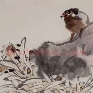 清代 任伯年《杂画册十六开》国画花鸟作品图片赏析