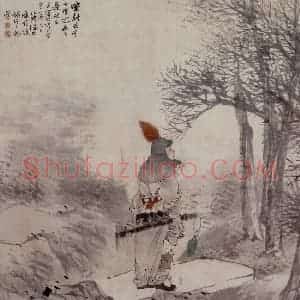 清代 任伯年《人物图》国画人物作品图片赏析