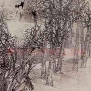 清代 任伯年《人物图》国画人物作品图片赏析