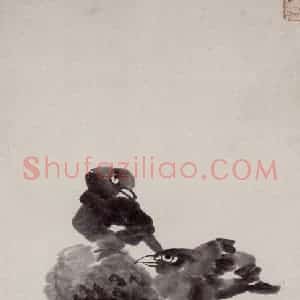 清代 任伯年《摹朱耷八哥》国画花鸟作品图片赏析