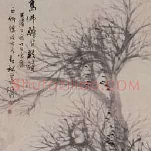 清代 任伯年《岛佛驴背敲诗图》国画人物作品图片赏析