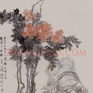 清代 任伯年《岁朝图》国画花鸟作品图片赏析