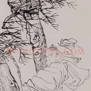 清代 任伯年《水墨人物上水十二开》国画人物作品图片赏析