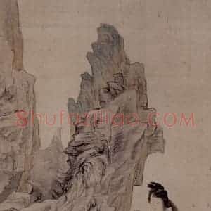 清代 任伯年《朱笔钟馗像》国画人物作品图片赏析