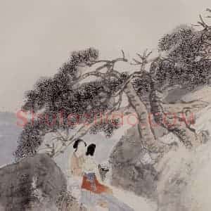 清代 任伯年《仕女图册十二开》国画人物作品图片赏析