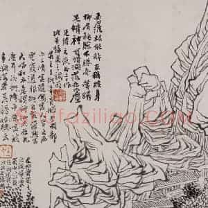 清代 任伯年《水墨人物上水十二开》国画综合作品图片赏析