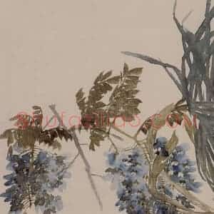 清代 任伯年《花卉册》国画花鸟作品图片赏析