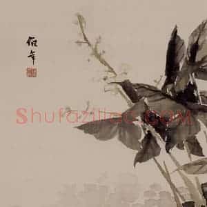 清代 任伯年《花卉册》国画花鸟作品图片赏析