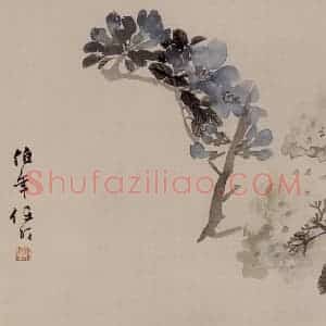 清代 任伯年《花卉册》国画花鸟作品图片赏析