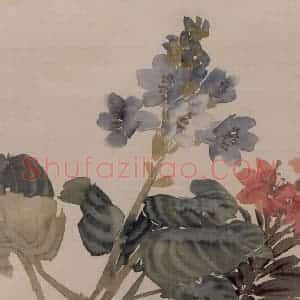 清代 任伯年《花鸟册十开》国画花鸟作品图片赏析
