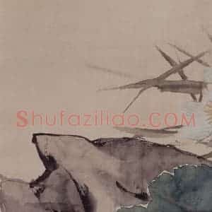 清代 任伯年《陆放翁诗意图》国画花鸟作品图片赏析