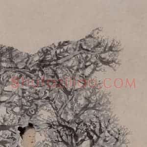 清代 任伯年《东山丝竹图》国画人物作品图片赏析
