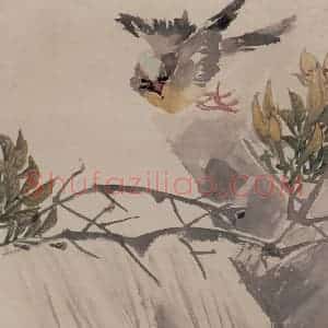 清代 任伯年《花鸟册十开》国画花鸟作品图片赏析