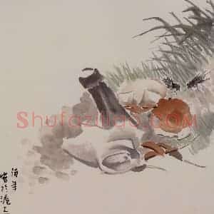 清代 任伯年《杂画册十六开》国画花鸟作品图片赏析