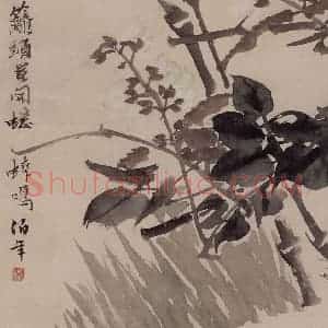 清代 任伯年《花鸟册十开》国画花鸟作品图片赏析
