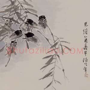 清代 任伯年《杂画册十六开》国画花鸟作品图片赏析