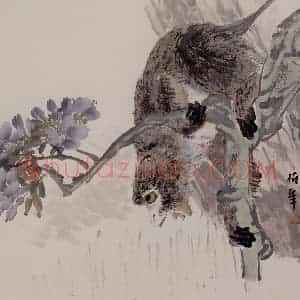 清代 任伯年《杂画册十六开》国画花鸟作品图片赏析