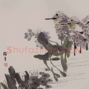 清代 任伯年《杂画册十六开》国画花鸟作品图片赏析