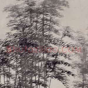 1892年 任伯年《竹林深处图》国画山水写意作品图片赏析