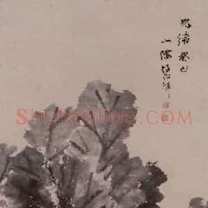 1893年 任伯年《群鸡图》国画花鸟写意作品图片赏析
