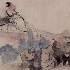 清代 任伯年《人物仕女册八开》国画人物写意作品图片赏析
