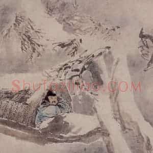 清代 任伯年《人物仕女册八开》国画人物写意作品图片赏析