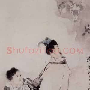 清代 任伯年《画龙点睛图》国画人物写意作品图片赏析