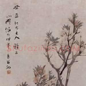 1890年 任伯年《花鸟四条屏》国画花鸟写意作品图片赏析