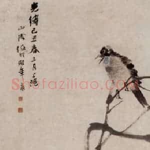 1889年 任伯年《春江水暖》国画花鸟写意作品图片赏析