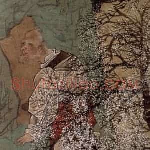 1891年 任伯年《人物故事条屏》国画人物写意作品图片赏析