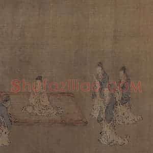 宋代 马和之《诗经周颂十篇图》国画人物作品图片赏析