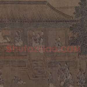 宋代 马和之《诗经周颂十篇图》国画人物作品图片赏析