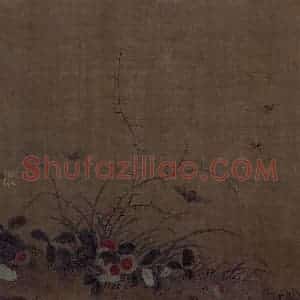 宋代 艳艳女史《花卉草虫图》国画花鸟作品图片赏析