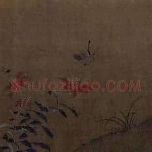 宋代 艳艳女史《花卉草虫图》国画花鸟作品图片赏析