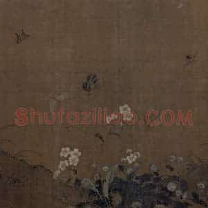 宋代 艳艳女史《花卉草虫图》国画花鸟作品图片赏析