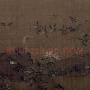 宋代 艳艳女史《花卉草虫图》国画花鸟作品图片赏析