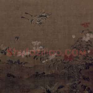 宋代 艳艳女史《花卉草虫图》国画花鸟作品图片赏析