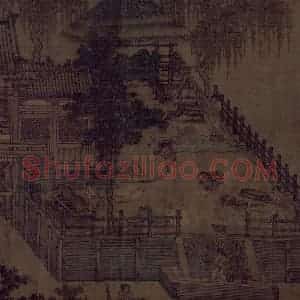 宋代《闸口盘车图》国画综合作品图片赏析