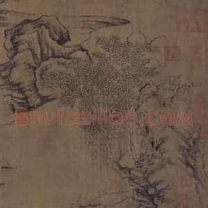 宋代《莲社图》国画山水作品图片赏析