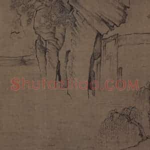 宋代《莲社图》国画山水作品图片赏析