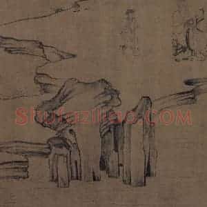 宋代《莲社图》国画山水作品图片赏析