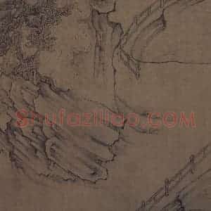 宋代《莲社图》国画山水作品图片赏析