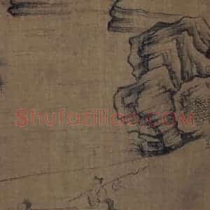 宋代《莲社图》国画山水作品图片赏析