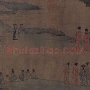 宋代《人物故事图》国画人物作品图片赏析
