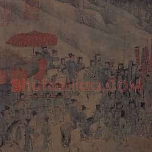 宋代《人物故事图》国画人物作品图片赏析